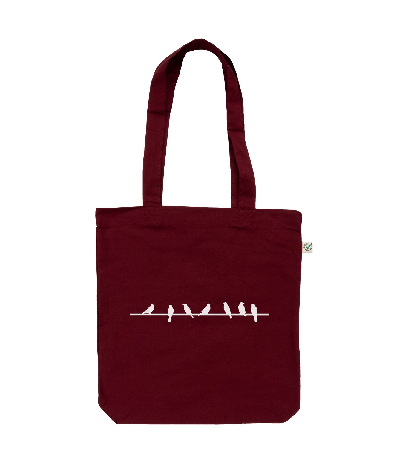 Birds On Wire Organic Tote Bag