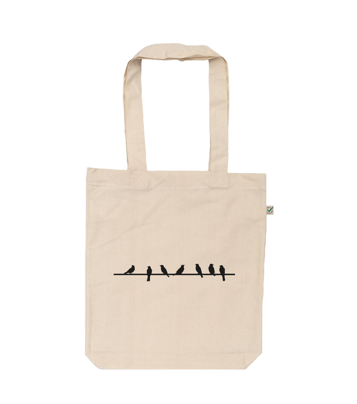 Birds On Wire Organic Tote Bag