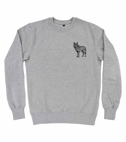 Geometric Wolf Organic Sweatshirt