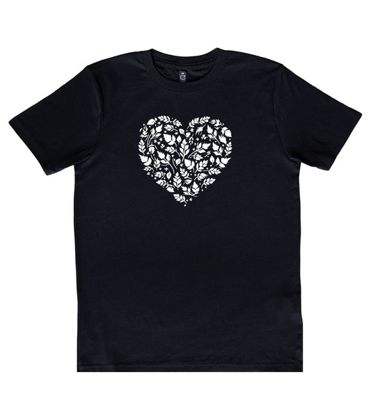 Tricou Organic Leaf Heart