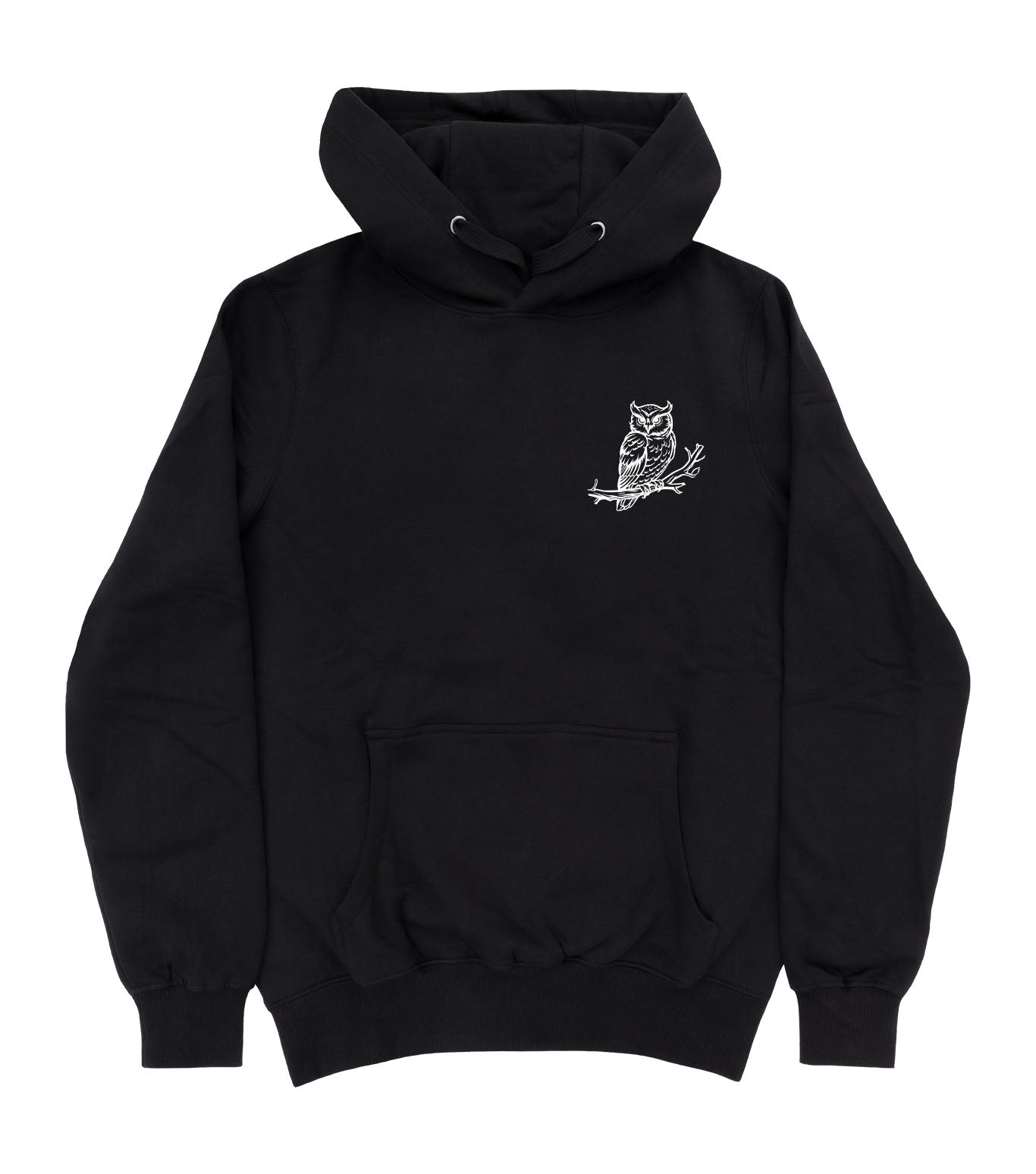 Owl On Branch Organic Hoodie