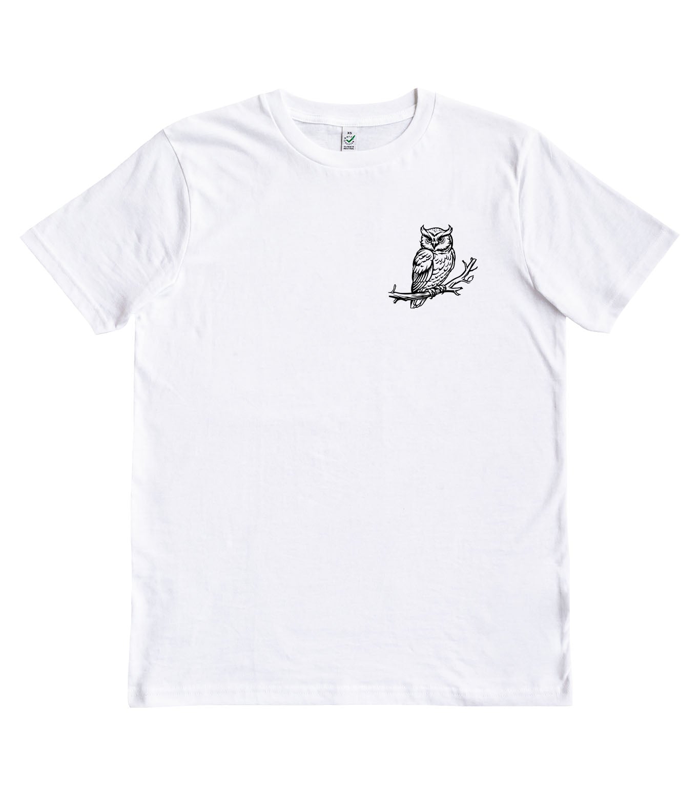 Owl on Branch Organic T-Shirt