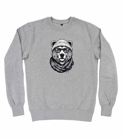 Bear With Beanie Organic Sweatshirt