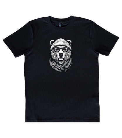 Bear With Beanie Organic T-Shirt