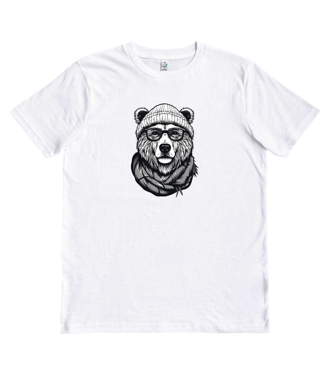 Bear With Beanie Organic T-Shirt