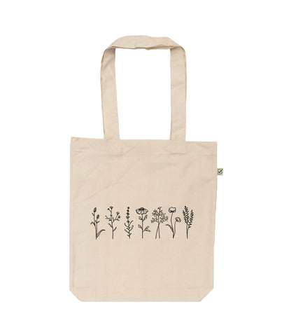 Wild Flowers Organic Tote Bag