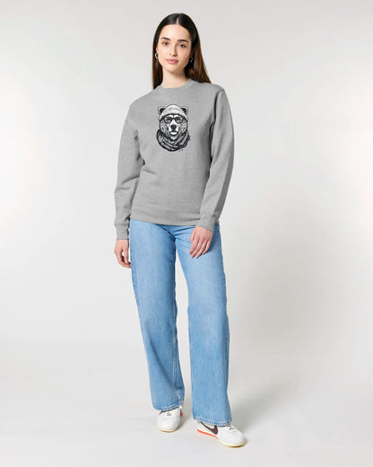 Bear With Beanie Organic Sweatshirt