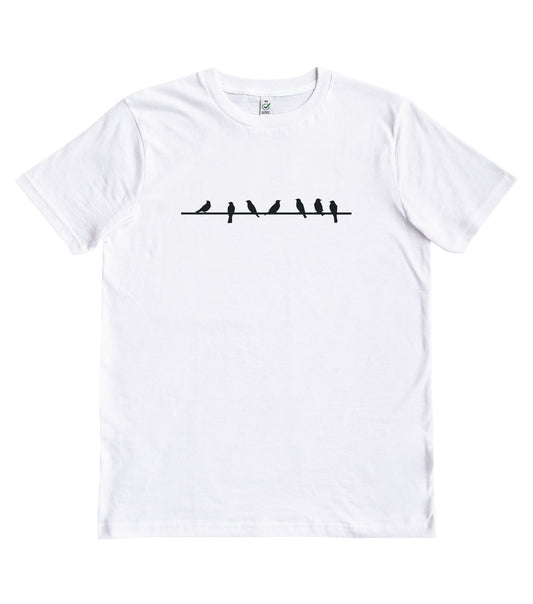 Birds On Wire Organic T-Shirt