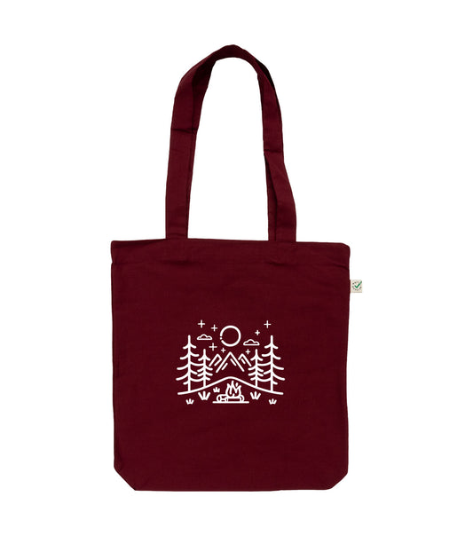 Campfire Organic Tote Bag