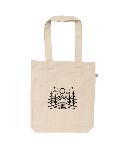 Campfire Organic Tote Bag