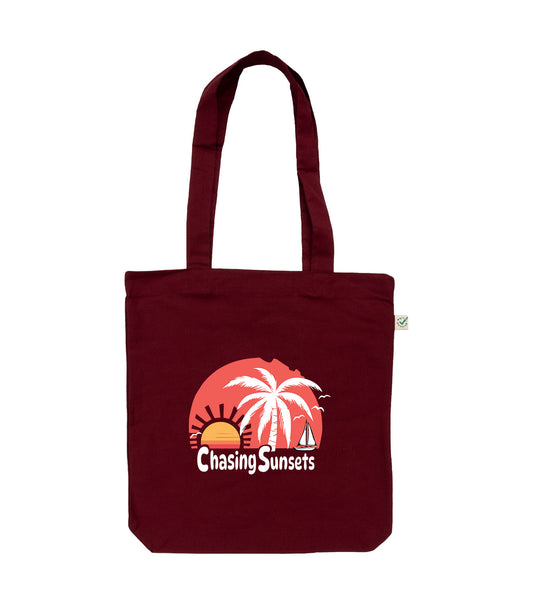 Chasing Sunsets Organic Tote Bag