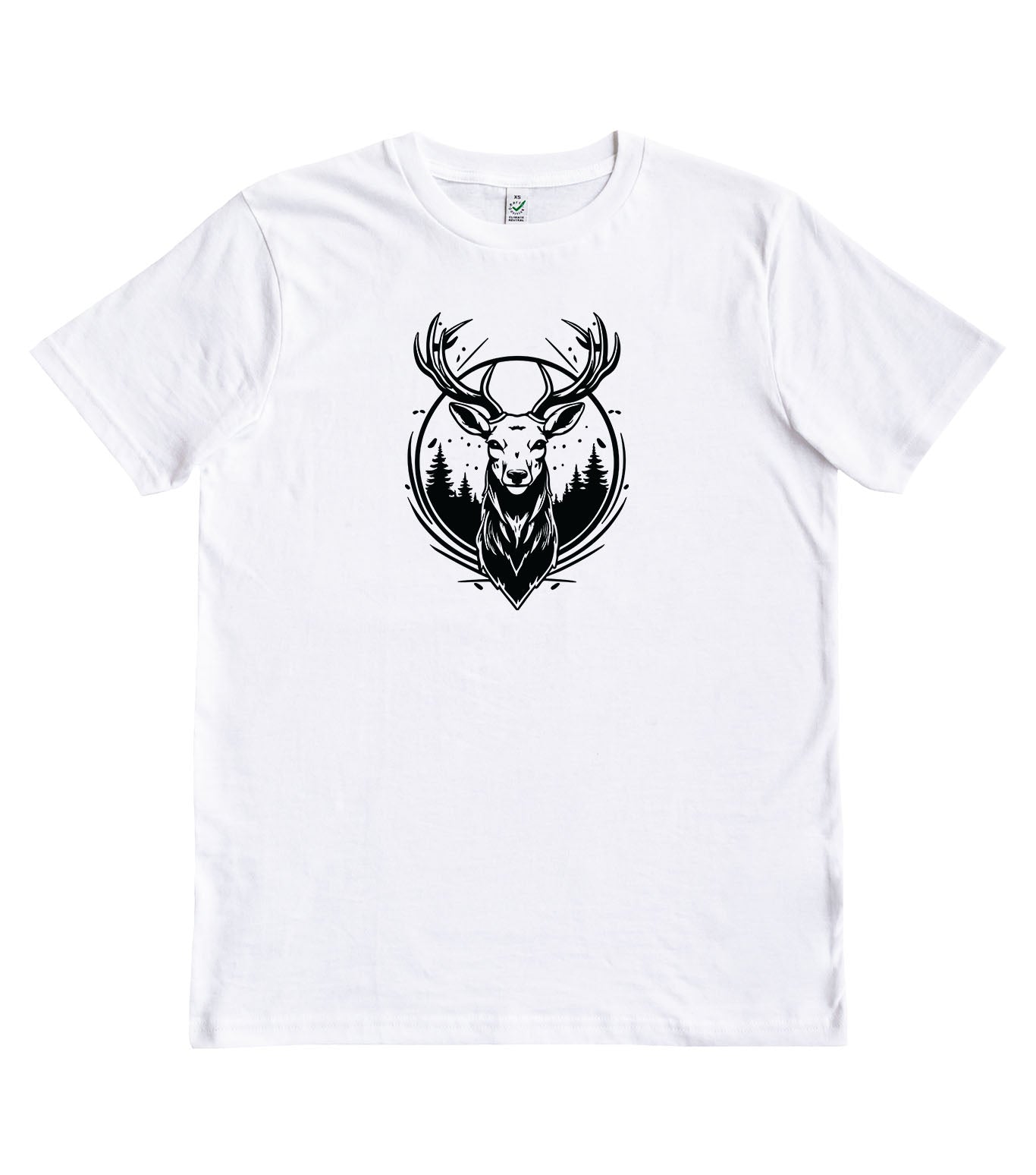 Deer in Forest Organic T-Shirt