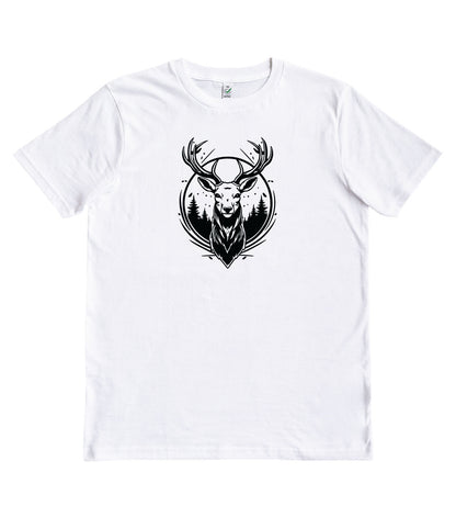 Deer in Forest Organic T-Shirt