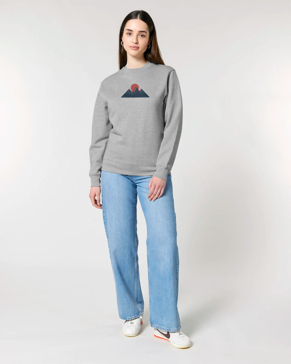 Geometric Mountain Organic Sweatshirt