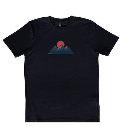 Tricou Organic Geometric Mountain