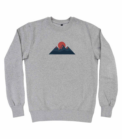 Geometric Mountain Organic Sweatshirt