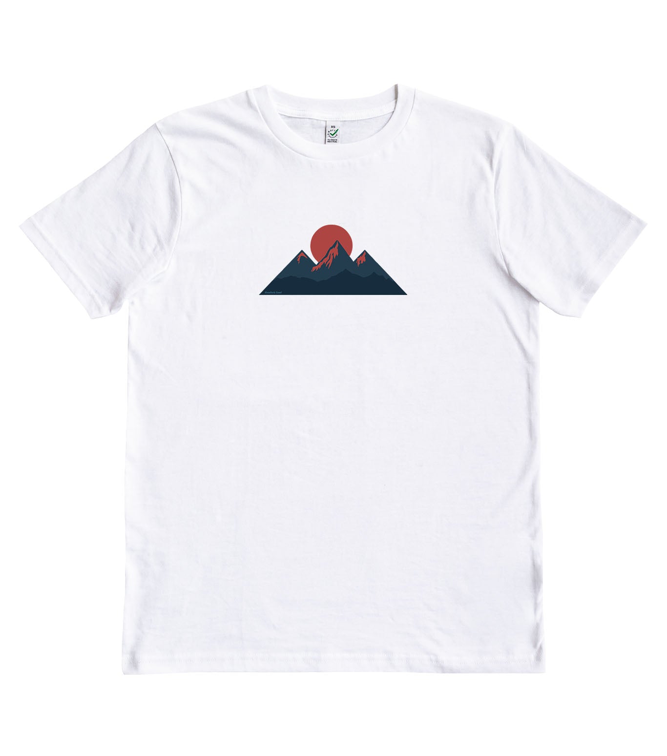 Tricou Organic Geometric Mountain