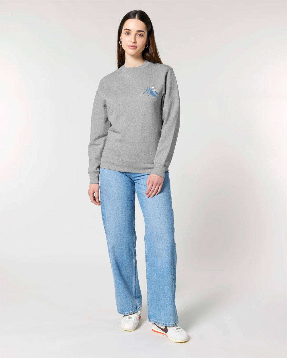 Minimalist Mountain Organic Sweatshirt