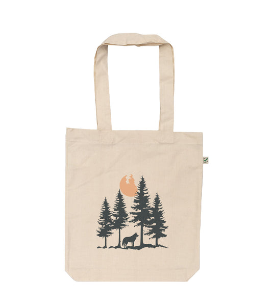 Wolf Organic Tote Bag